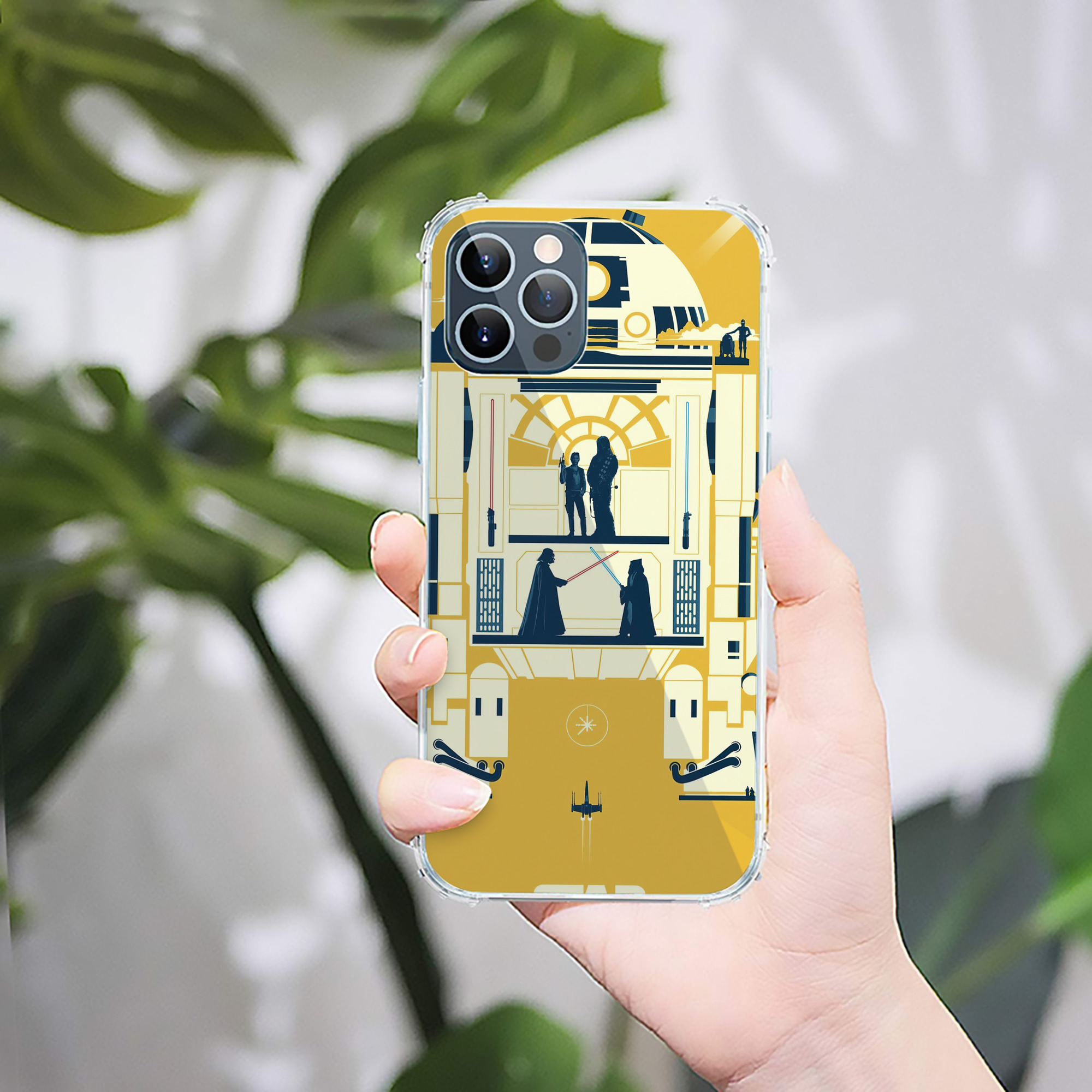 （画像用） スター・ウォーズ Star Wars 【iPhone 12シリーズ対応】透明スマホケース（クリアソフトケース）